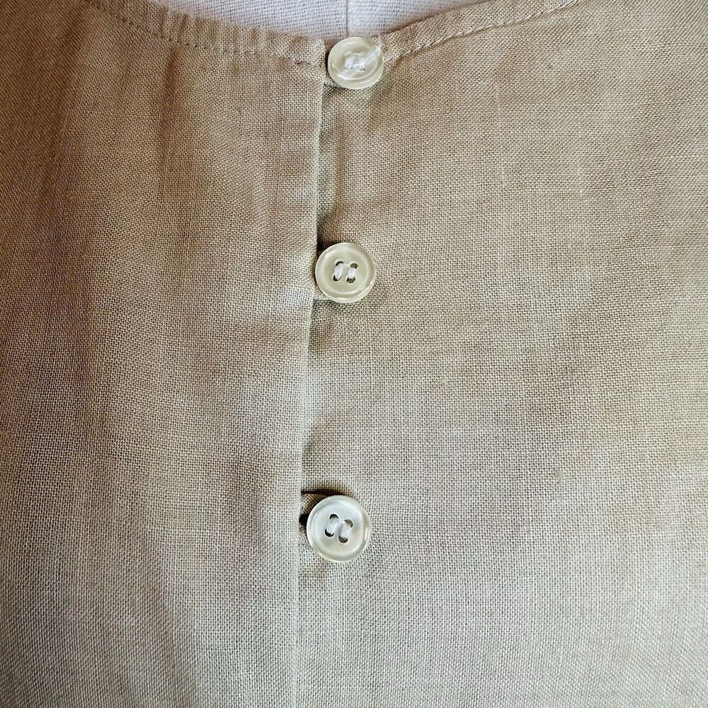TOTO n KO for Bloomingdale’s Linen 2Pc Set Jacket & Top S/M Neutral Minimalist - Picture 13 of 16